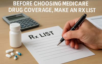 Before Choosing Medicare Drug Coverage, Make An Rx List